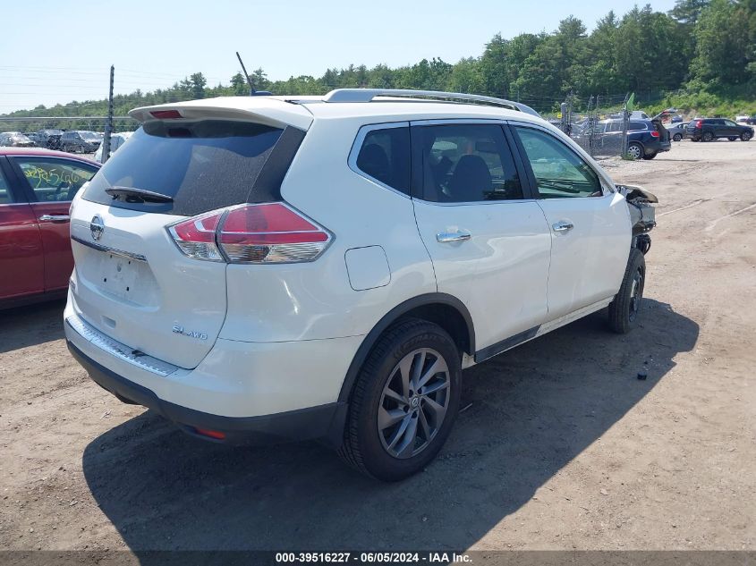 2016 Nissan Rogue Sl VIN: 5N1AT2MV3GC742362 Lot: 39516227