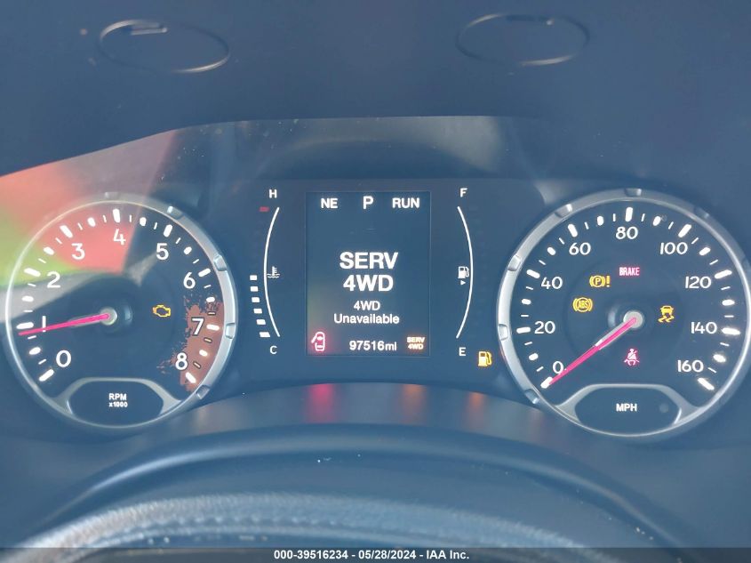 2017 Jeep Renegade Altitude 4X4 VIN: ZACCJBBB9HPG47510 Lot: 39516234