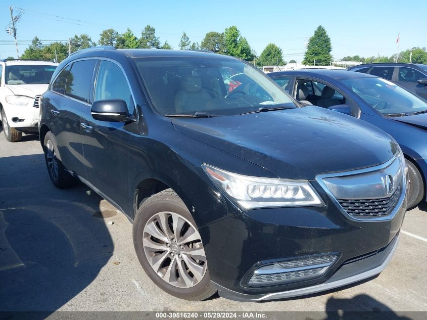2015 Acura Mdx Technology Package VIN: 5FRYD3H42FB010327 Lot: 39516240