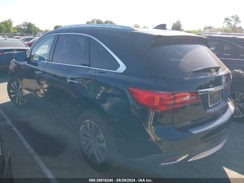 2015 Acura Mdx Technology Package VIN: 5FRYD3H42FB010327 Lot: 39516240