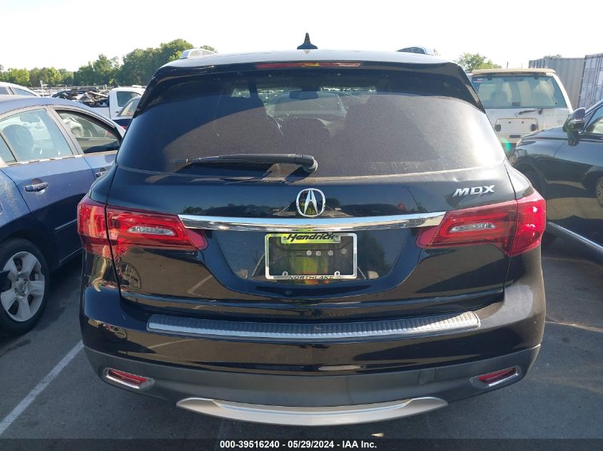 2015 Acura Mdx Technology Package VIN: 5FRYD3H42FB010327 Lot: 39516240