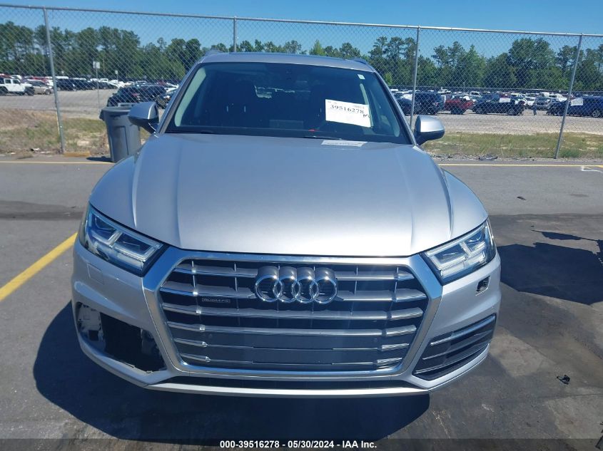 2019 Audi Q5 45 Premium VIN: WA1BNAFY1K2032308 Lot: 39516278