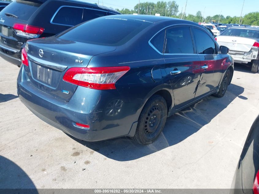 2014 Nissan Sentra Sv VIN: 1N4AB7AP4EN855724 Lot: 39516282