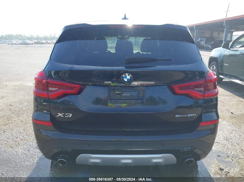 2021 BMW X3 Sdrive30I VIN: 5UXTY3C07M9G88052 Lot: 39516307