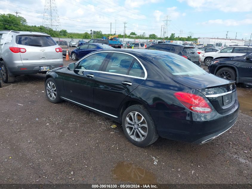 2016 Mercedes-Benz C 300 4Matic/Luxury 4Matic/Sport 4Matic VIN: 55SWF4KB2GU172068 Lot: 39516330