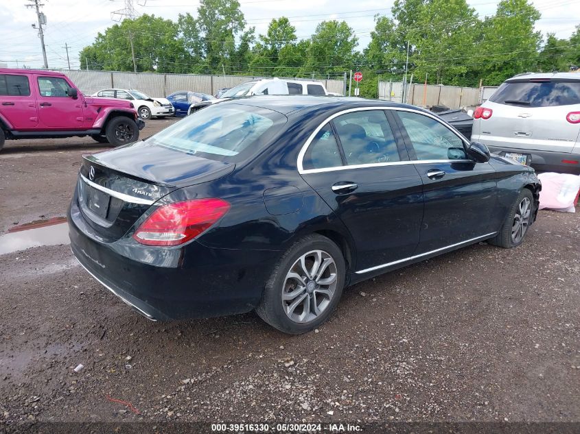 2016 Mercedes-Benz C 300 4Matic/Luxury 4Matic/Sport 4Matic VIN: 55SWF4KB2GU172068 Lot: 39516330