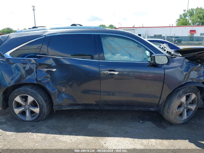 2014 Acura Mdx VIN: 5FRYD4H28EB006320 Lot: 39516334