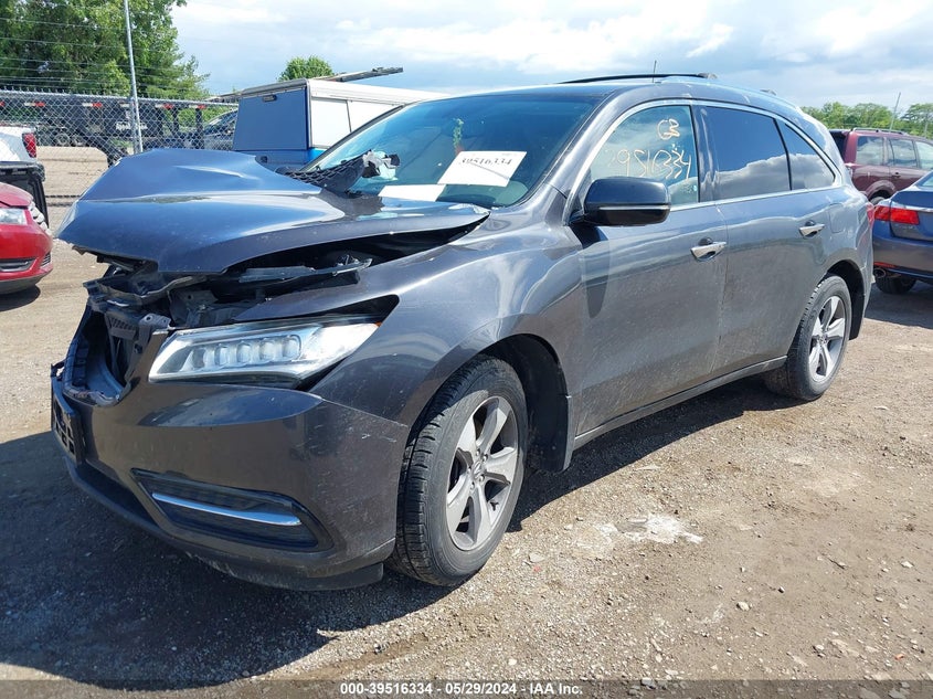 2014 Acura Mdx VIN: 5FRYD4H28EB006320 Lot: 39516334