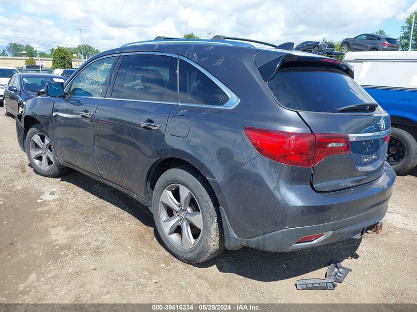 2014 Acura Mdx VIN: 5FRYD4H28EB006320 Lot: 39516334