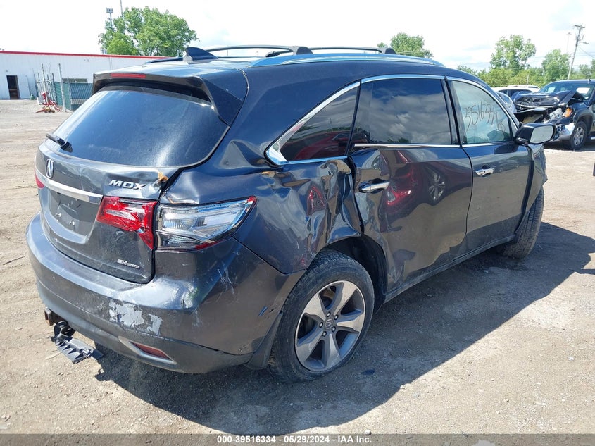 2014 Acura Mdx VIN: 5FRYD4H28EB006320 Lot: 39516334