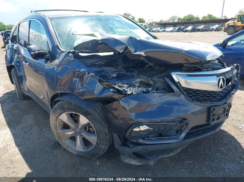 2014 Acura Mdx VIN: 5FRYD4H28EB006320 Lot: 39516334