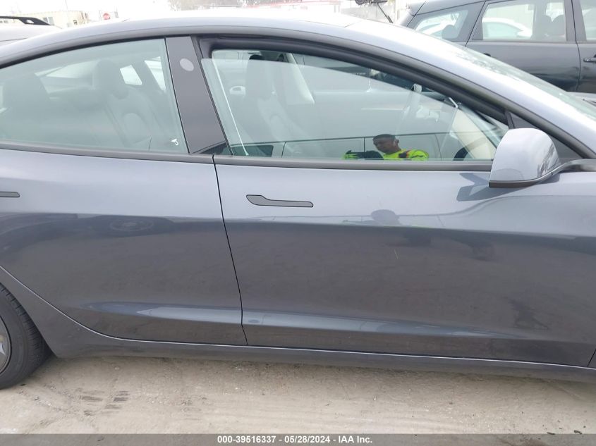 2023 Tesla Model 3 Rear-Wheel Drive VIN: 5YJ3E1EA0PF702482 Lot: 39516337