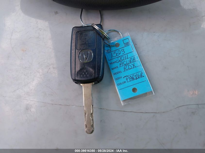2011 Acura Rdx VIN: 5J8TB2H24BA004995 Lot: 39516350