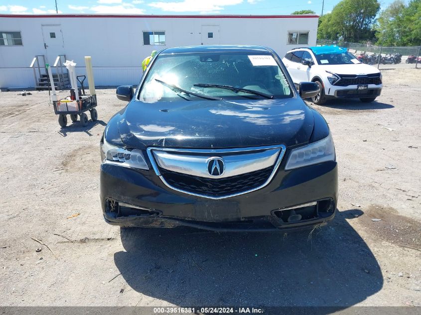 2016 Acura Mdx Technology Acurawatch Plus Packages/Technology Package VIN: 5FRYD4H42GB034165 Lot: 39516381