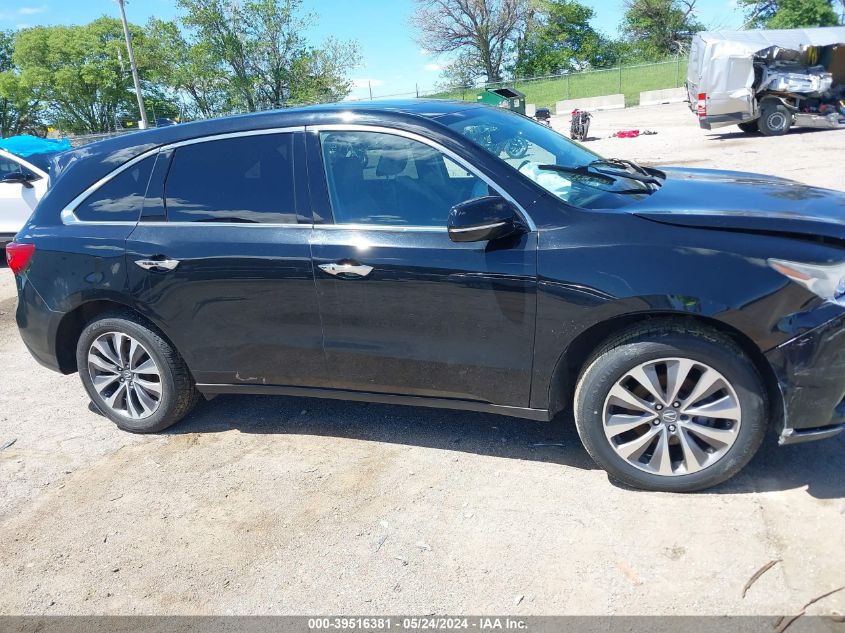 2016 Acura Mdx Technology Acurawatch Plus Packages/Technology Package VIN: 5FRYD4H42GB034165 Lot: 39516381