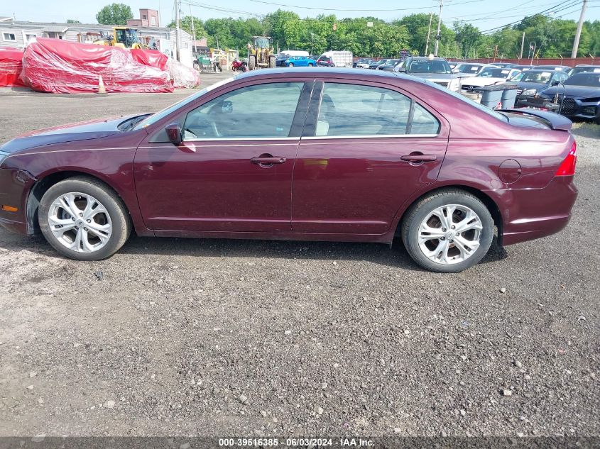 2012 Ford Fusion Se VIN: 3FAHP0HA3CR298114 Lot: 39516385