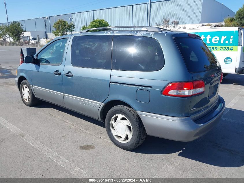 2001 Toyota Sienna Xle VIN: 4T3ZF13C61U368438 Lot: 39516413