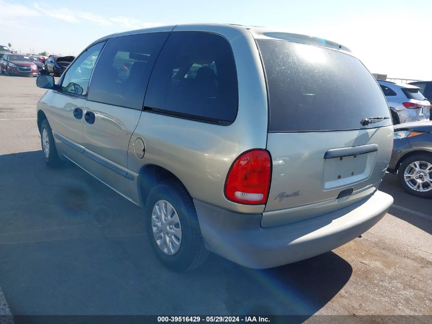 1999 Plymouth Voyager VIN: 2P4FP25B7XR370417 Lot: 39516429