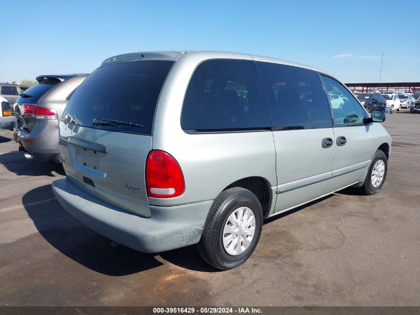 1999 Plymouth Voyager VIN: 2P4FP25B7XR370417 Lot: 39516429