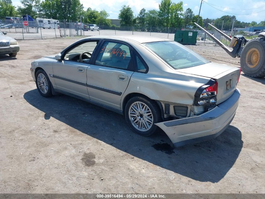 2001 Volvo S80 2.9 VIN: YV1TS94D711193990 Lot: 39516494