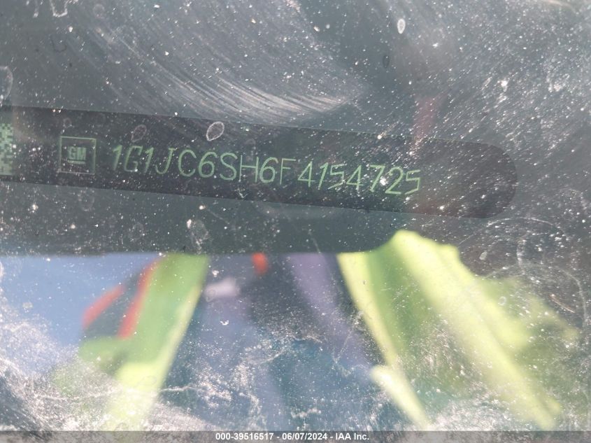 2015 Chevrolet Sonic Lt Auto VIN: 1G1JC6SH6F4154725 Lot: 39516517