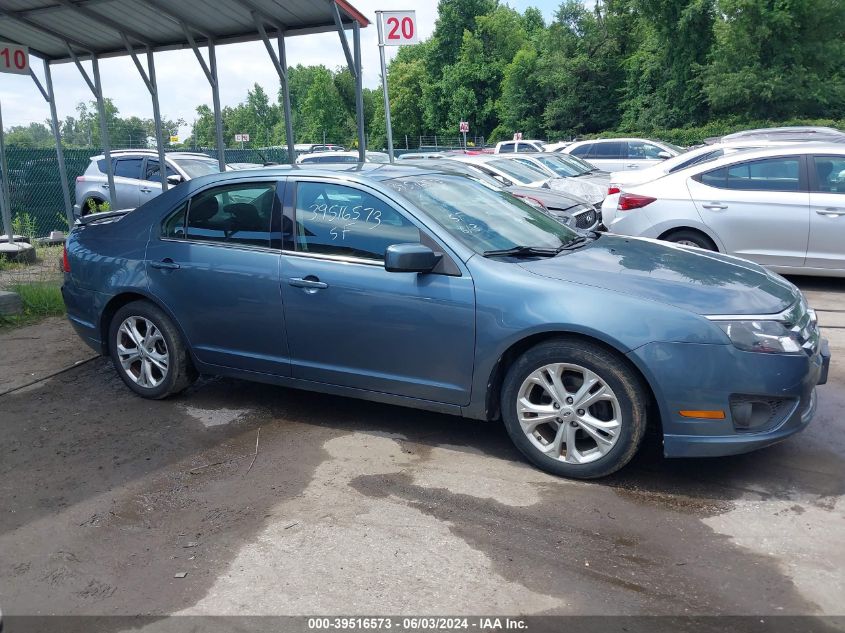 2012 Ford Fusion Se VIN: 3FAHP0HA6CR183958 Lot: 39516573