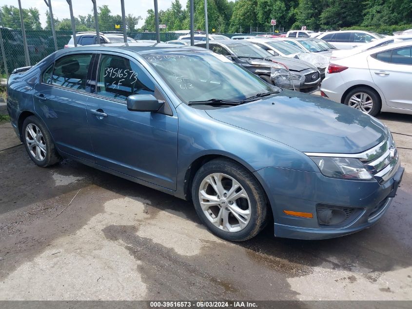 2012 Ford Fusion Se VIN: 3FAHP0HA6CR183958 Lot: 39516573