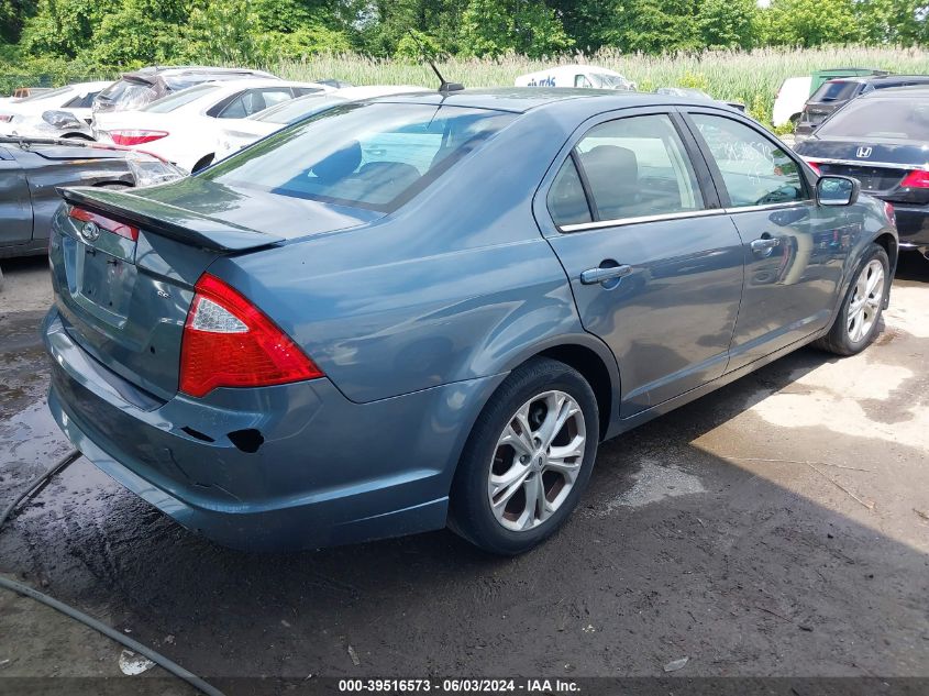 2012 Ford Fusion Se VIN: 3FAHP0HA6CR183958 Lot: 39516573