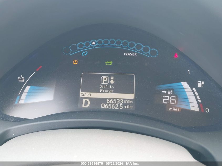 2012 Nissan Leaf Sv VIN: JN1AZ0CP5CT025811 Lot: 39516575