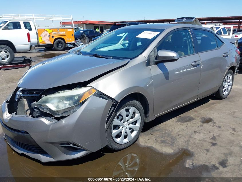 2015 Toyota Corolla Le VIN: 5YFBURHE7FP311750 Lot: 39516670