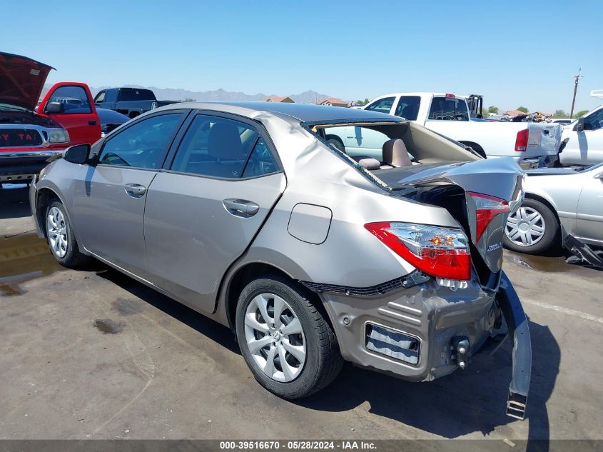 2015 Toyota Corolla Le VIN: 5YFBURHE7FP311750 Lot: 39516670