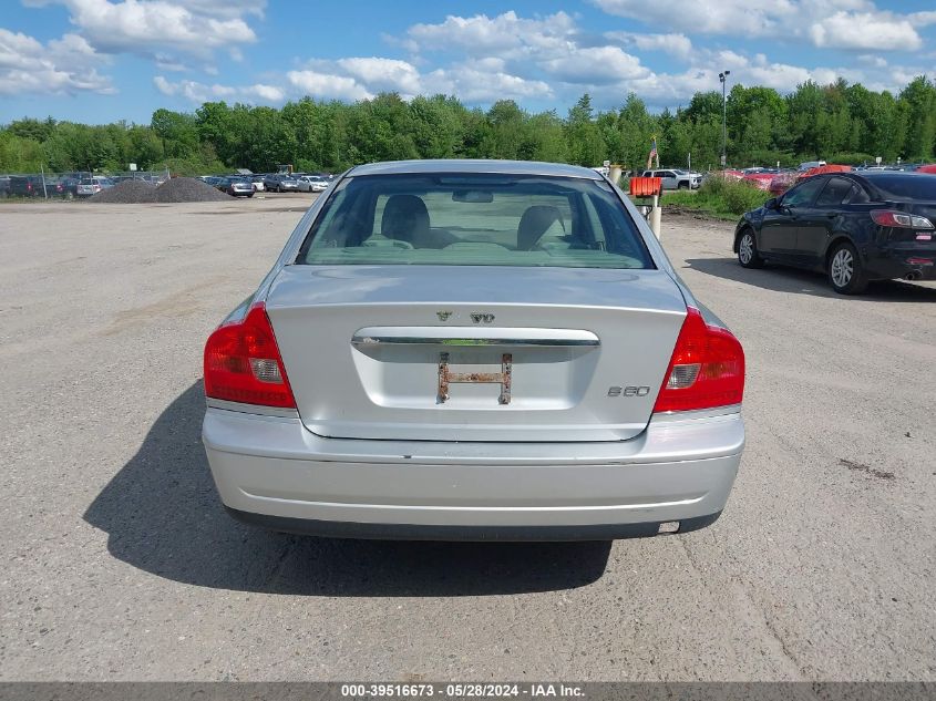 2004 Volvo S80 2.5T VIN: YV1TS59H341378241 Lot: 39516673