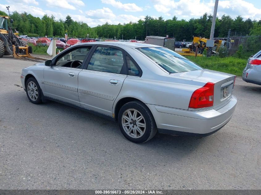 2004 Volvo S80 2.5T VIN: YV1TS59H341378241 Lot: 39516673