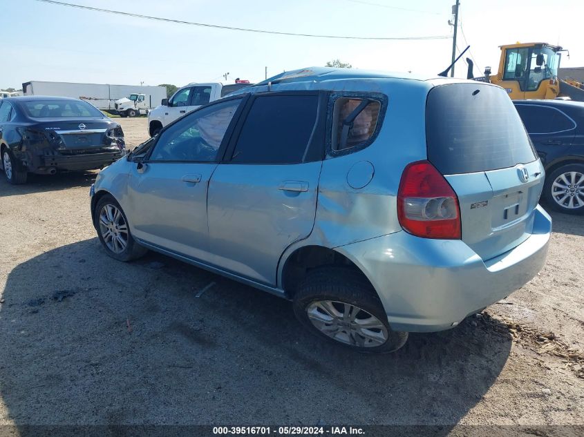 2007 Honda Fit VIN: JHMGD38497S029442 Lot: 39516701