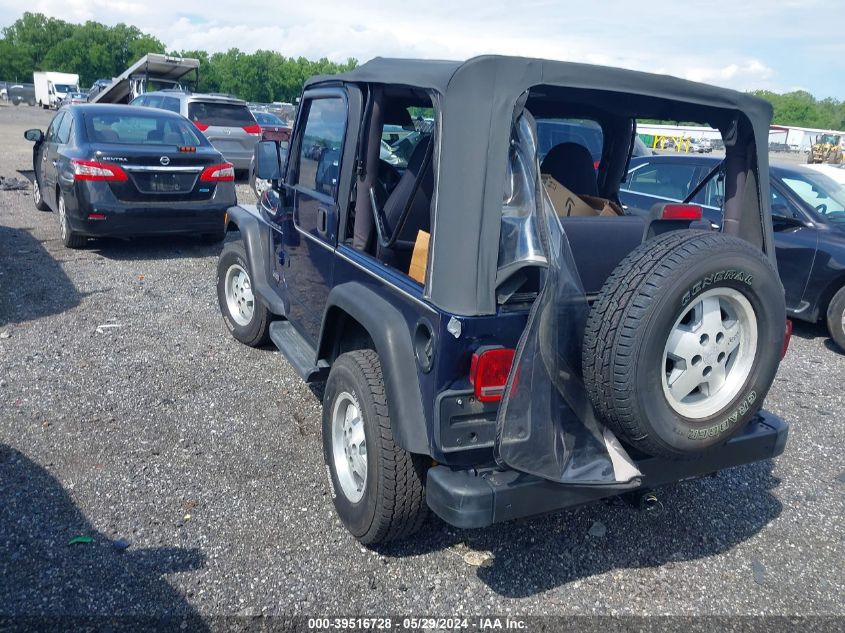 2001 Jeep Wrangler Se VIN: 1J4FA29P71P355625 Lot: 39516728