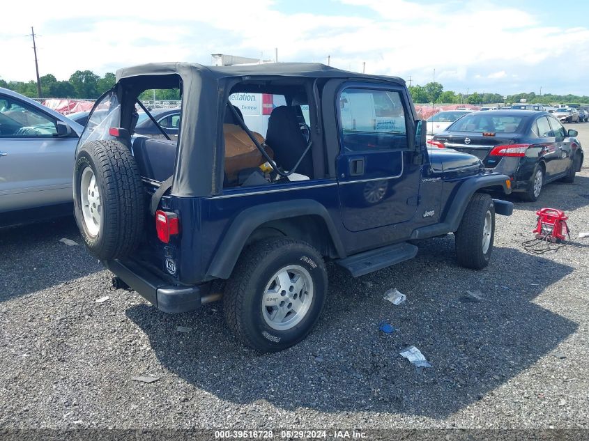 2001 Jeep Wrangler Se VIN: 1J4FA29P71P355625 Lot: 39516728