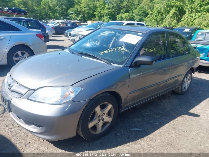 2005 Honda Civic Ex VIN: JHMES26765S000949 Lot: 39516772