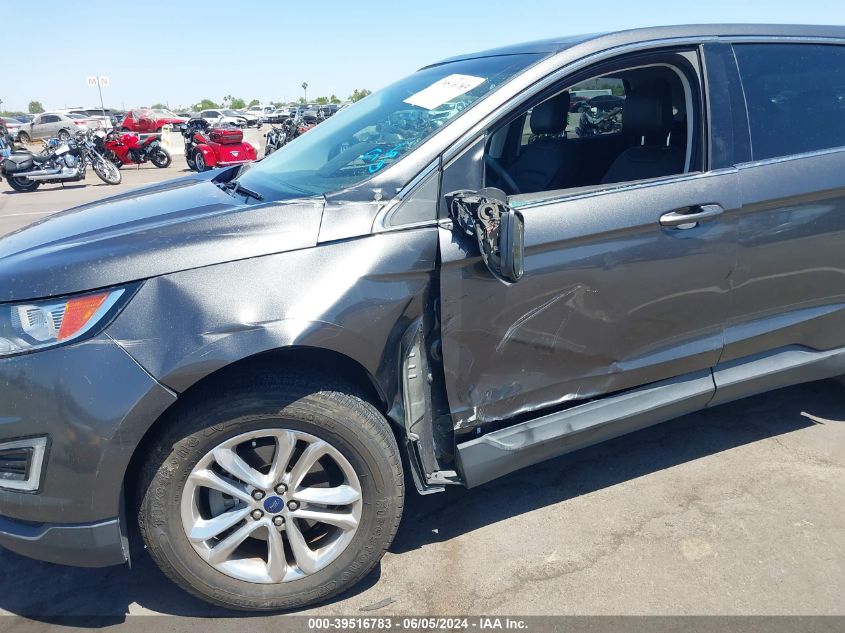 2015 Ford Edge Sel VIN: 2FMTK3J86FBB77698 Lot: 39516783