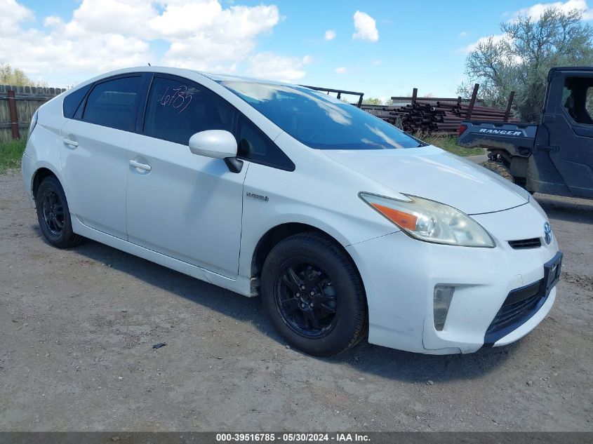 2013 Toyota Prius Two VIN: JTDKN3DU2D1697714 Lot: 39516785