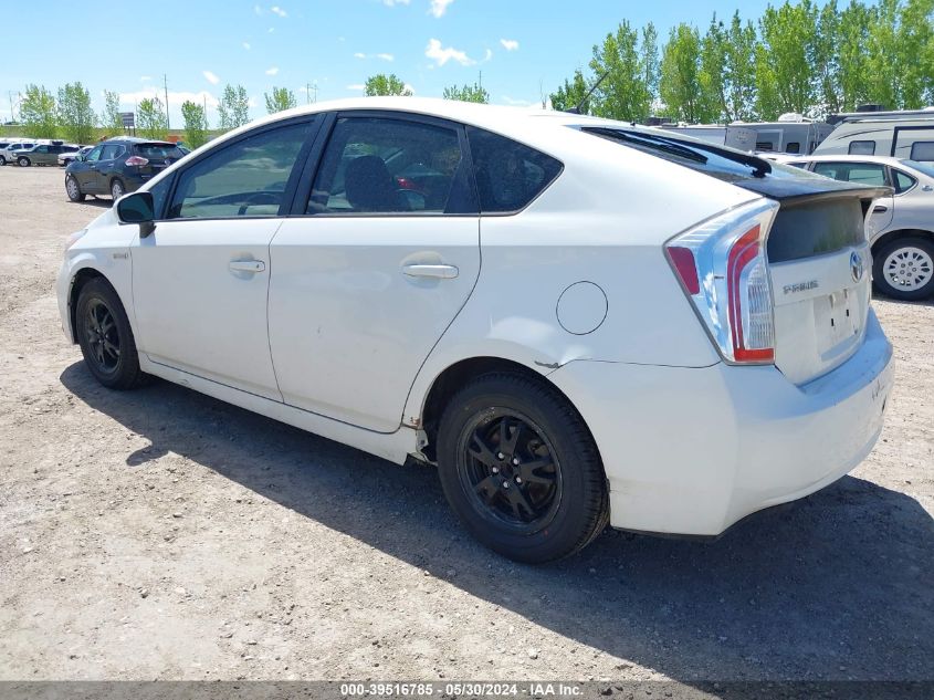 2013 Toyota Prius Two VIN: JTDKN3DU2D1697714 Lot: 39516785