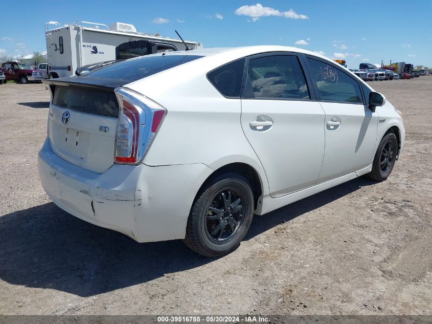 2013 Toyota Prius Two VIN: JTDKN3DU2D1697714 Lot: 39516785