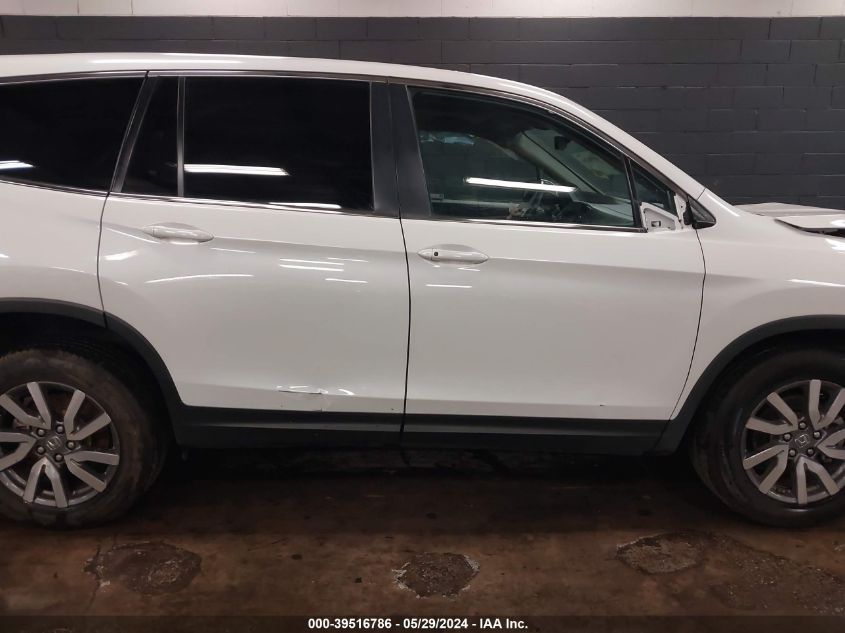 2021 Honda Pilot Awd Ex-L VIN: 5FNYF6H59MB032599 Lot: 39516786