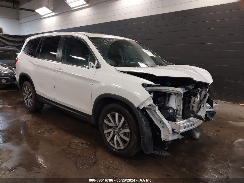 2021 Honda Pilot Awd Ex-L VIN: 5FNYF6H59MB032599 Lot: 39516786