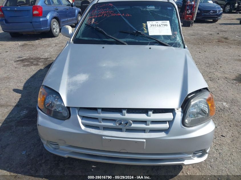 2005 Hyundai Accent Gls/Gt VIN: KMHCG35C25U328075 Lot: 39516790