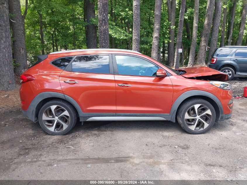 2017 Hyundai Tucson Limited VIN: KM8J3CA24HU309595 Lot: 39516800