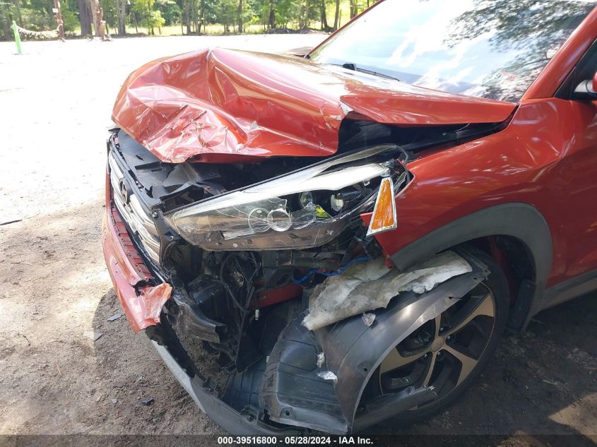 2017 Hyundai Tucson Limited VIN: KM8J3CA24HU309595 Lot: 39516800