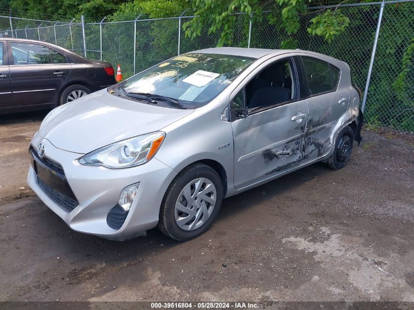 2016 Toyota Prius C Two VIN: JTDKDTB34G1136366 Lot: 39516804