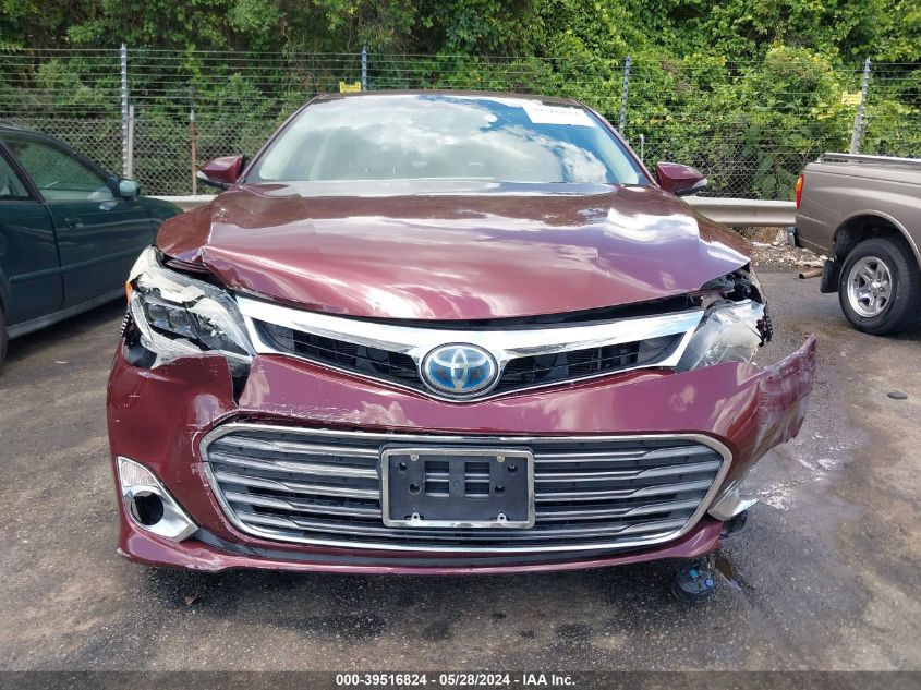 2014 Toyota Avalon Hybrid Limited VIN: 4T1BD1EB5EU035142 Lot: 39516824