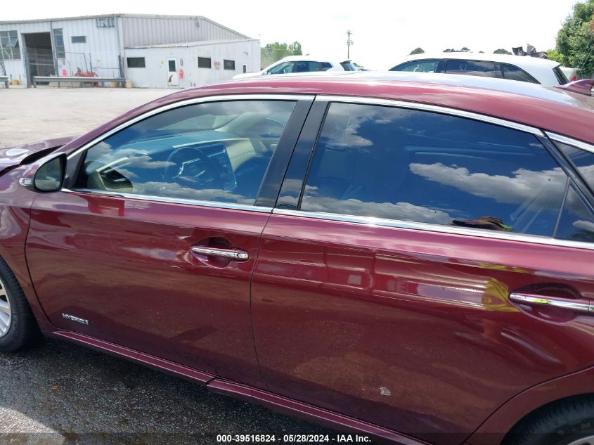 2014 Toyota Avalon Hybrid Limited VIN: 4T1BD1EB5EU035142 Lot: 39516824