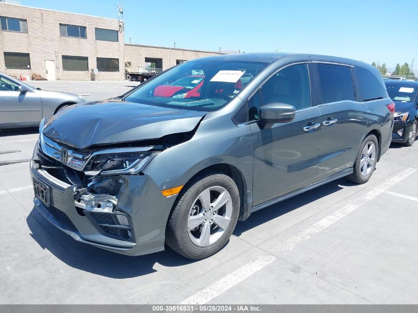 2018 Honda Odyssey Ex-L VIN: 5FNRL6H71JB096744 Lot: 39516831